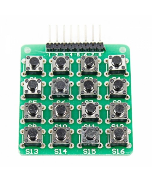 4 x 4 16  Key MCU Extension Matrix Keyboard Module for   Work with Official  Boards  Green