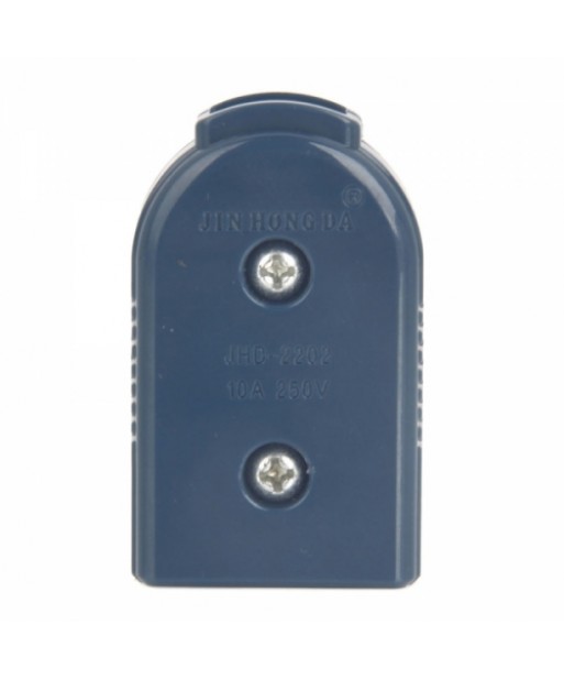 20020008M New ABS 2 Flat Pin Plug Adaptor  250V  Deep Blue